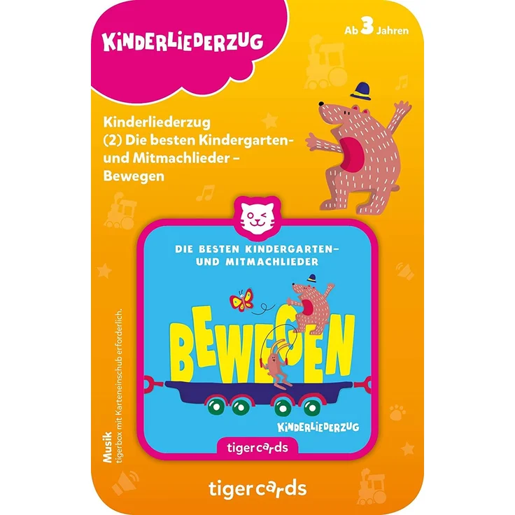 Tiger Media tigercard - Kinderliederzug: Bewegen – Bild 1