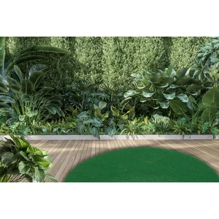 andiamo Kunstrasenteppich Field mit Noppen - Kunstrasen Outdoor zur Verwendung als Balkon Bodenbelag oder Poolteppich - witterungsbeständig rund 250 cm rund Grün – Bild 7