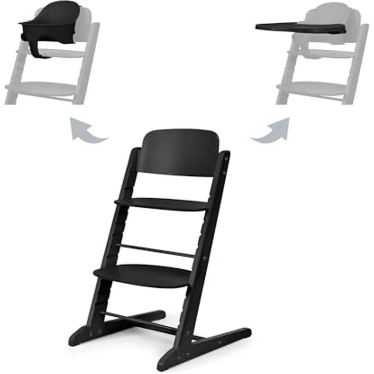 Cybex Iris 3-in-1 Hochstuhl mit Baby Set und Tablett Stunning Black