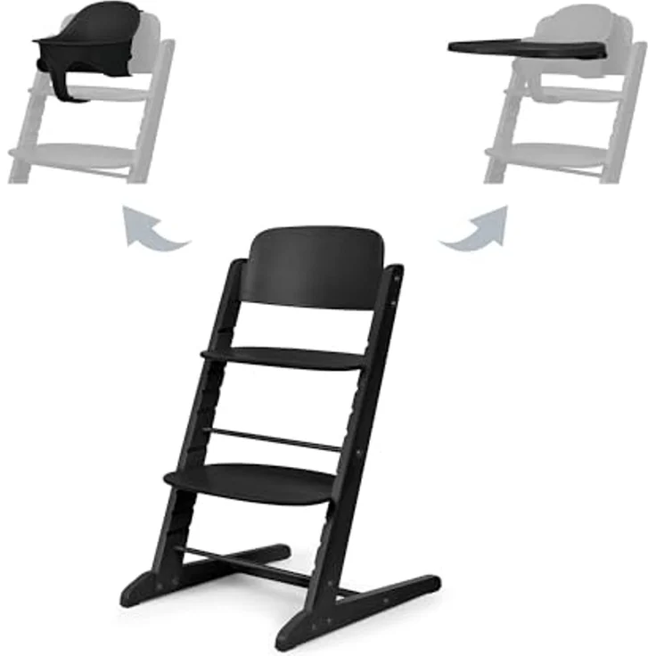 Cybex Iris 3-in-1 Hochstuhl mit Baby Set und Tablett Stunning Black – Bild 1