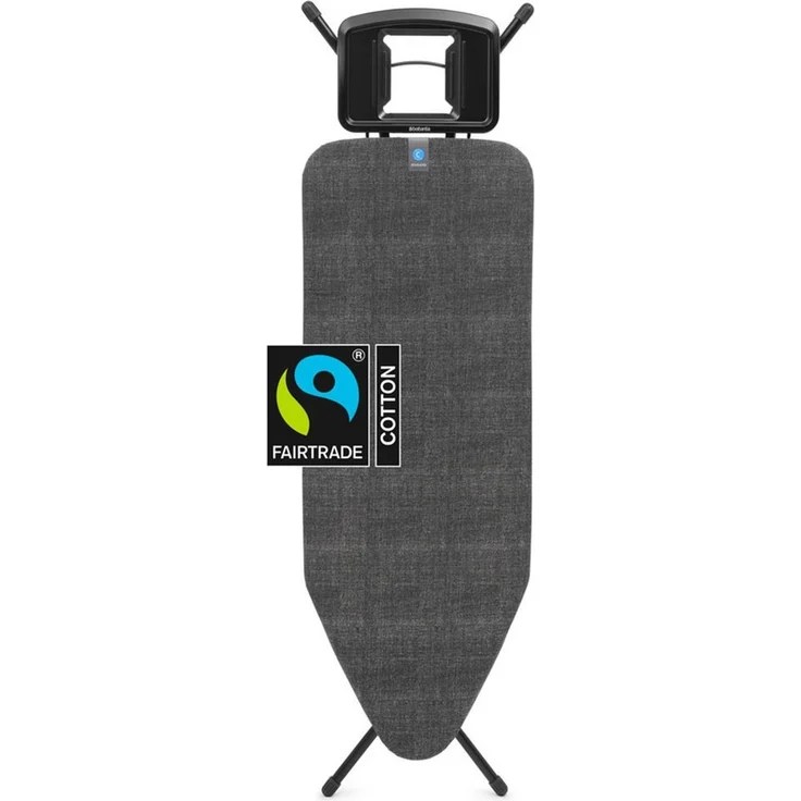 Brabantia Bügelbrett Bügeltisch C, 124 x 45 cm, Dst-Mulde Solide, Bügelfläche 124x45 cm, Fairtrade-zertifiziert – Bild 2