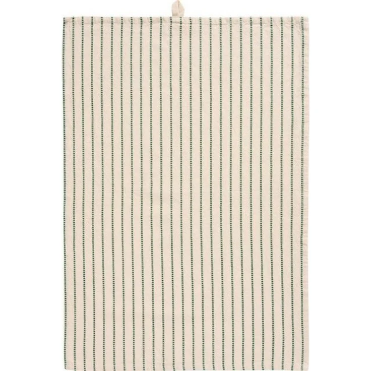 Ib Laursen Geschirrtuch Ib Laursen Geschirrtuch Orla Streifen Dunkelgrün (50x70cm) – Bild 2
