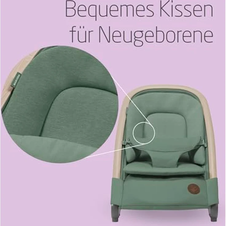 Maxi-Cosi Kori, Babywippe 2-in-1 für Neugeborene bis 9 kg, mit gepolsterter Einlage und Wippfunktion – Bild 3