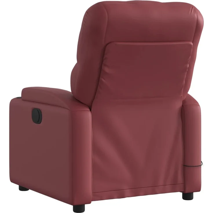 vidaXL Massagesessel Weinrot Kunstleder 372514 – Bild 3