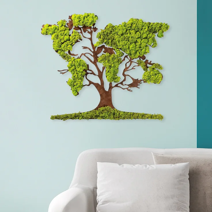 Wallity Wanddekoobjekt 100% MDF / MOSS