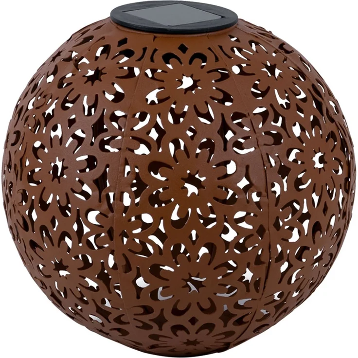 LED Solarleuchte, Dekorgeflecht-Kugel, D 20 cm – Bild 1
