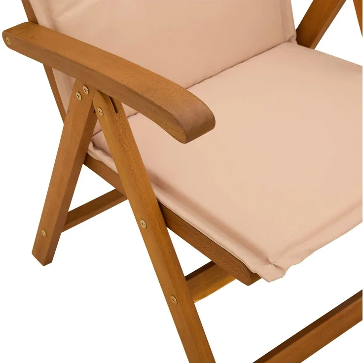 vidaXL Liegestühle für den Garten 2 stk. Natur Massivholz Akazie 42041429 – Bild 5