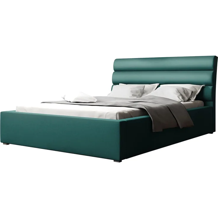 Polsterbett Moon mit Metallbettkasten (Grün, Größe: 120x200 cm)