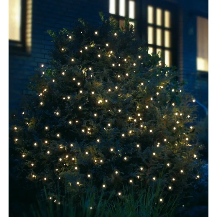LED-Lichtern. 160 3,2x1,5 warmweiß, IP44 Adapter