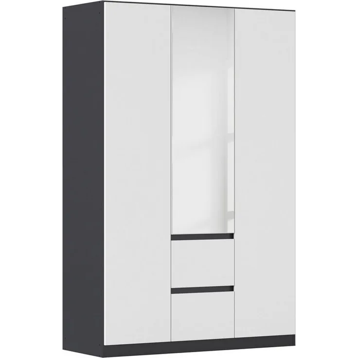 rauch Drehtürenschrank Schrank Garderobe MAINZ Breiten 91/136/181/226/271/315/360, Höhe 210cm (3 verschiedene Ausstattungen BASIC/CLASSIC/PREMIUM (inkl. SOFT-CLOSE) grifflose Front, Außentüren mit Push-to-Open Funktion MADE IN GERMANY