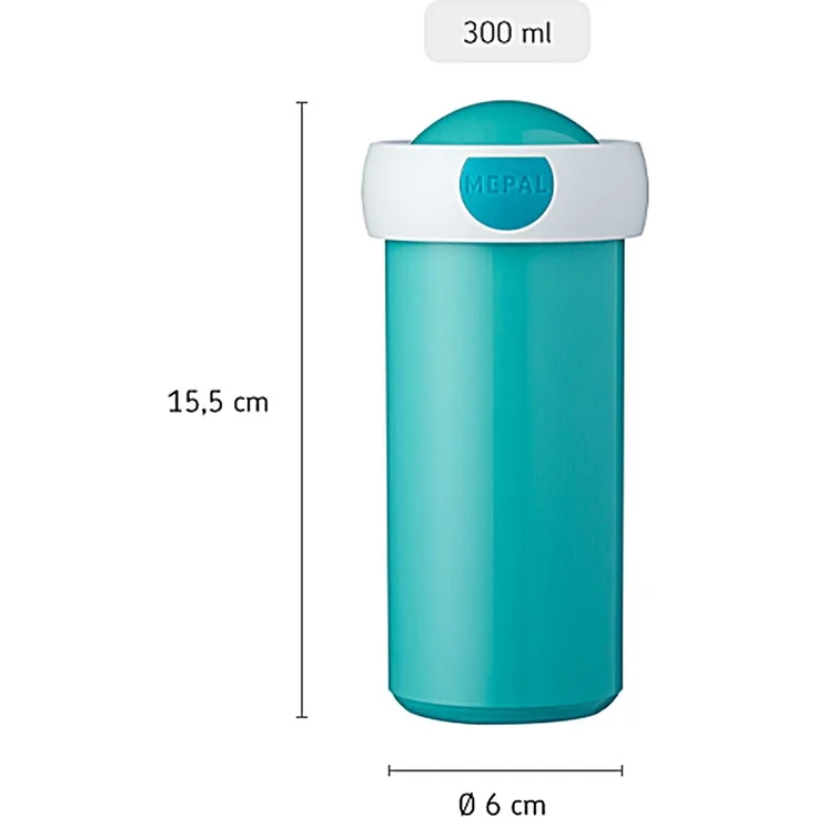 Mepal - Verschlussbecher Campus - Trinkbecher - Auslaufsicherer Wasserflasche für Kinder - Wiederverwendbarer Becher - BPA-frei & Spülmaschinenfest - 300 ml - Stitch – Bild 3