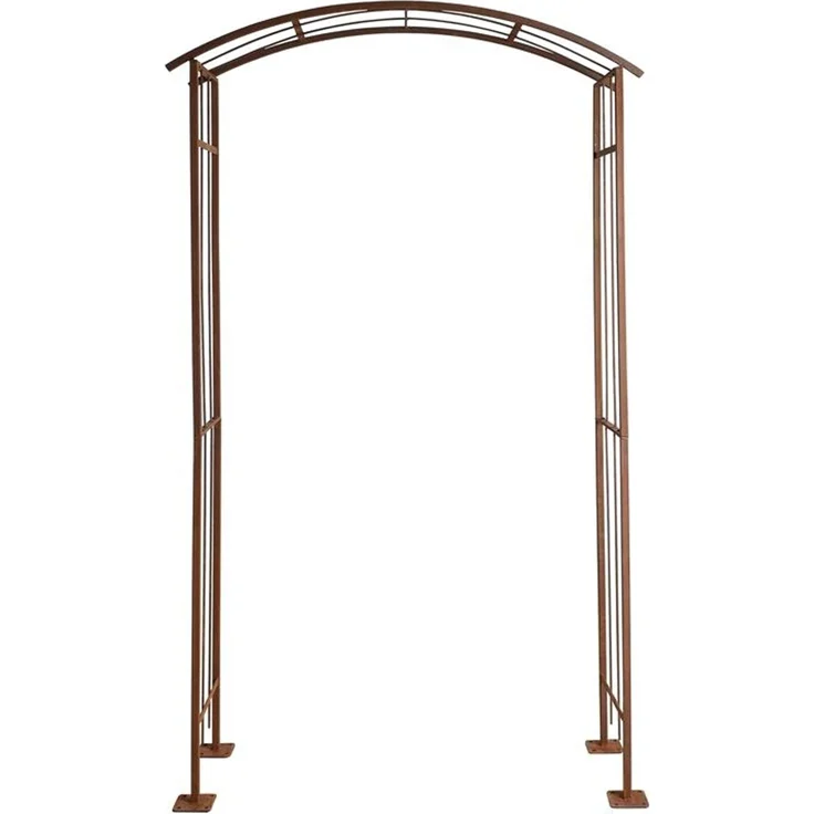 Rosenspalier Rosenbogen Torbogen 120 cm Rankhilfe Rost Metall Kletterhilfe Bogen – Bild 12