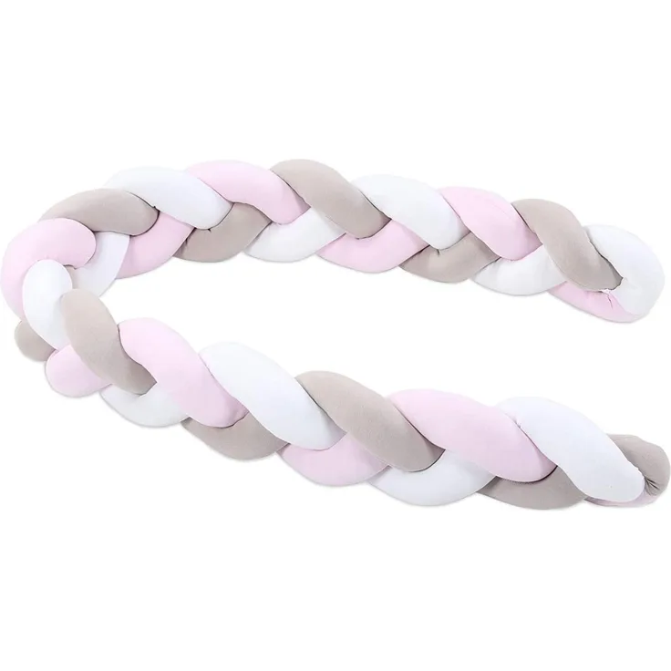 Tobi babybay Nestchenschlange geflochten weiß/beige/rosé