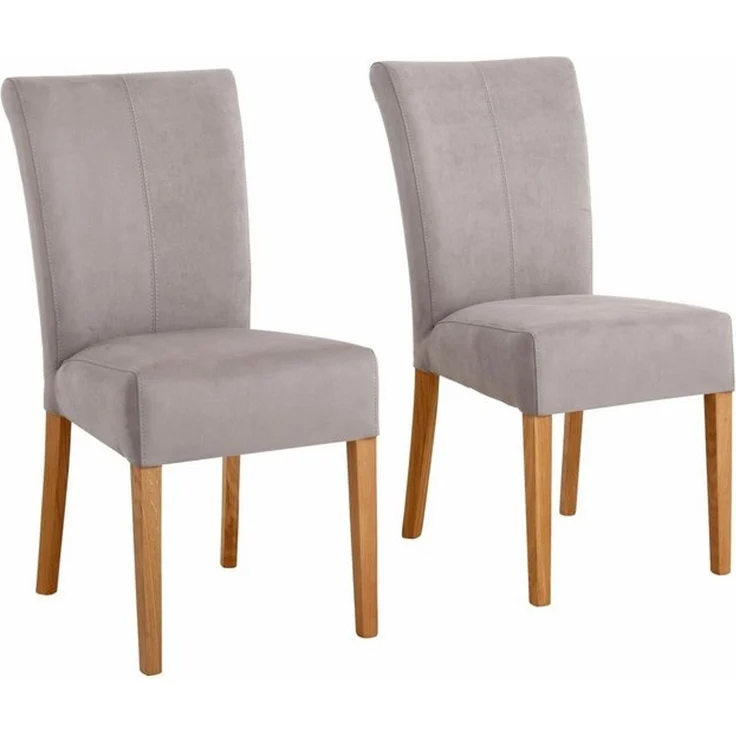 Home affaire Esszimmerstuhl Queen Polsterstuhl (Set, 2 St), verschiedene Bezüge, Gestell Massivholz – Bild 4