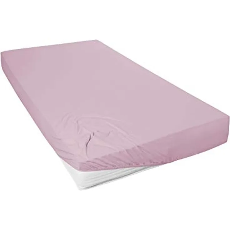 Westminster Spannbetttuch Mako Jersey 100 x 200 cm mauve