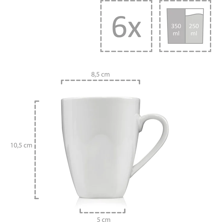 SÄNGER Kaffeebecher Set Bilgola 6 teilig – Bild 4