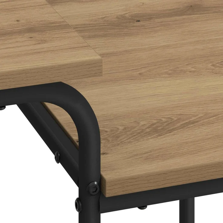 vidaXL Schreibtisch mit Stauraum Artisan-Eiche 100 x 50 x 75 cm 8007995 – Bild 6