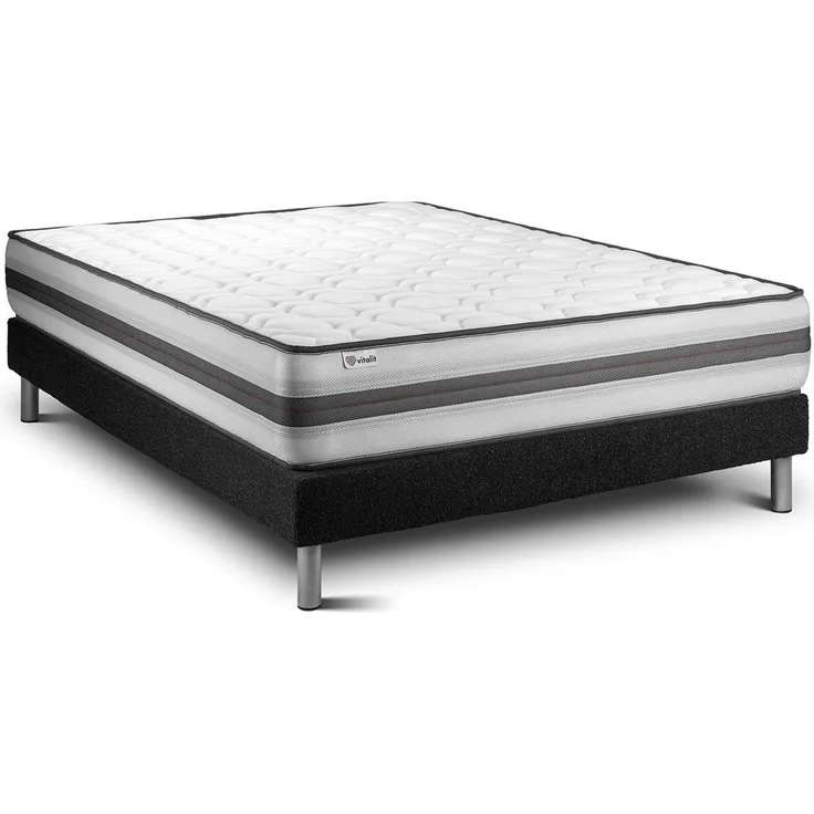Matratzenset VITAL POWER RECOVER 140 x 190 cm Bettrahmen Kit schwarz – Bild 2