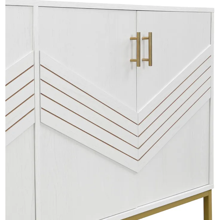 Sideboard 160/40/80.5 cm, Mehrzweckschrank mit Türen, Aufbewahrungsschrank, Küchenbuffet, Küchenschrank – Bild 10