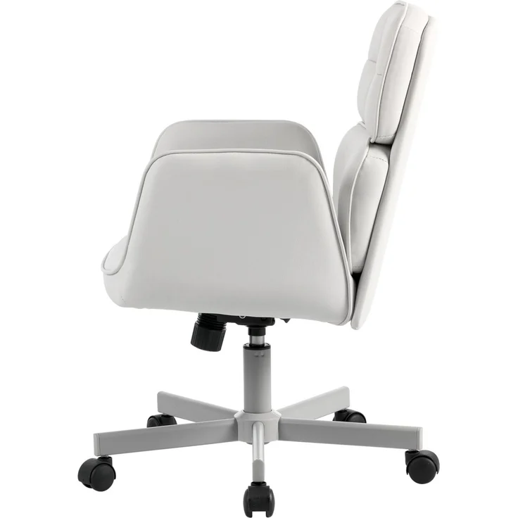 Carryhome 'VIKTORIA' Bürodrehstuhl, Kunstleder creme, 57 x 92.5 x 61 cm, höhenverstellbar, 140 kg belastbar – Bild 8