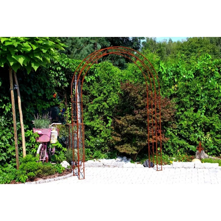GardenAndPools 'HOLLAND' Rosenbogen, Rund, 160cm, Rost