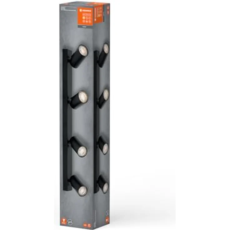 LEDVANCE LED-Spot Octagon GU10 Schwarz 4x3,4W 927 DIM – Bild 7
