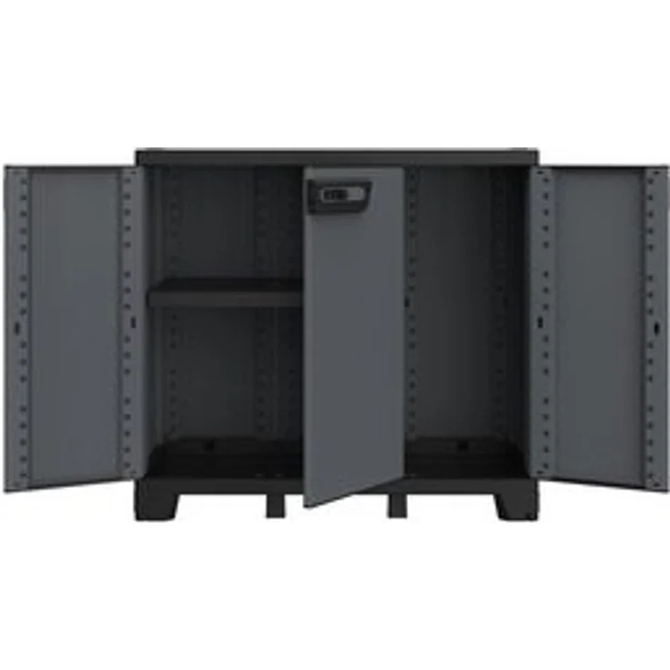Kreher Mehrzweckschrank Dreitüriger Kunststoffschrank 'Ardesia' (Modell wählbar) – Bild 6