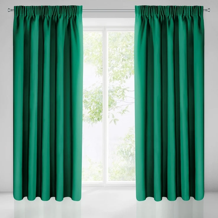 Eurofirany Verdunkelungsvorhang PARISA Blackout Vorhang Einfarbig Musterlos Ösen Kräuselband, Kräuselband, minimalistisches, einfarbiges Design – zeitlos und elegant – Bild 5