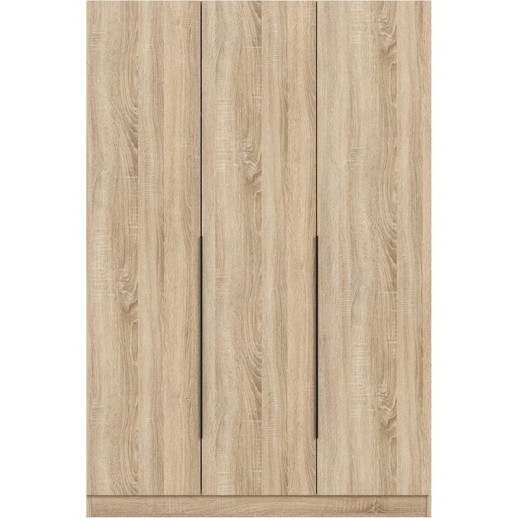 Home affaire Kleiderschrank Skarde Schlafzimmerschrank, Garderobe, Schrank, Bestseller (Otto Bestseller Garderobe Schlafzimmerschrank) Breite: 120 cm, eichefarben Kleiderstange und 4 Einlegeböden – Bild 2