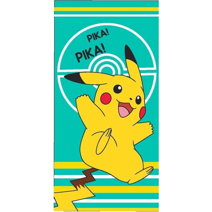 Handtuch ca. 70 x 140 cm Dusch- und Badetuch Bildmotive Pikachu