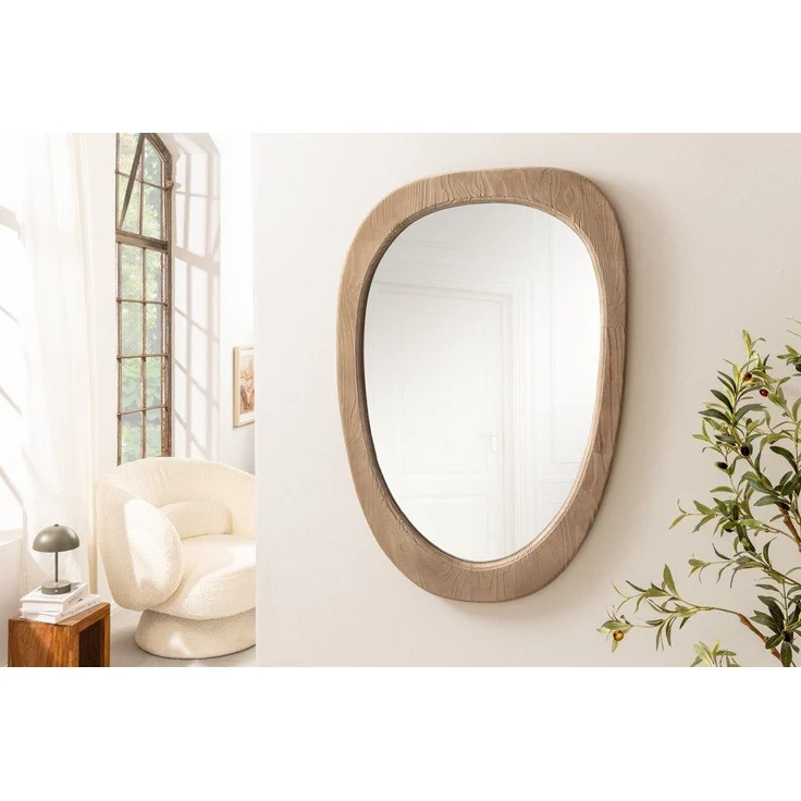 riess-ambiente Wandspiegel ORGANIC 105cm natur – Pinienholz, massiv, mit Rahmen, organisch (Einzelartikel, 1-St), Spiegel für Flur und Schlafzimmer – ideal für dekorative Ambiente! – Bild 5