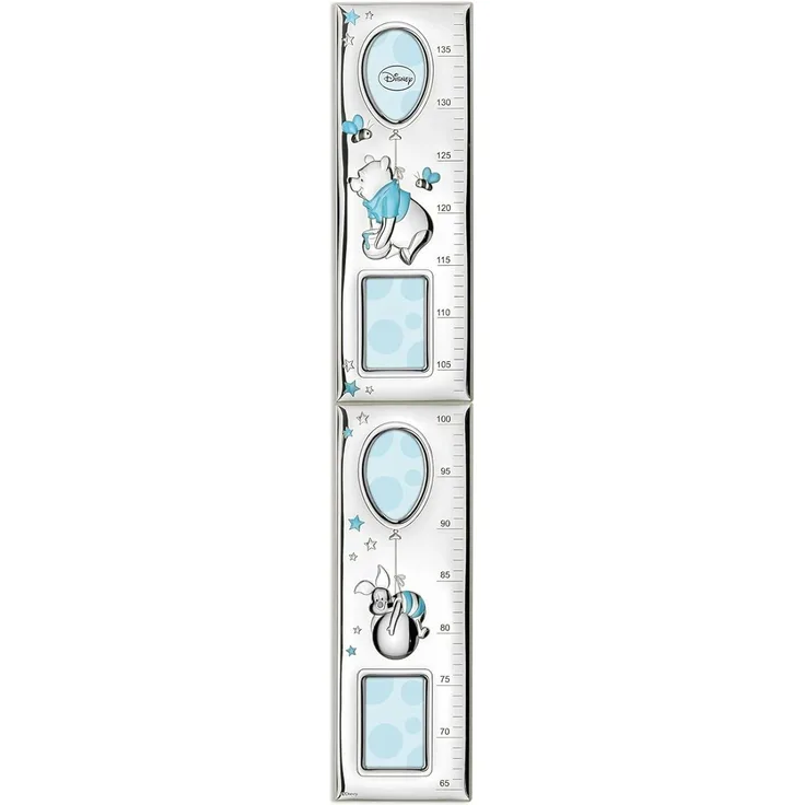 Disney - Kinder Messlatte für die Wand mit Silber - mit Bilderrahmen - zur Dekoration des Kinderzimmers - Winnie-Puuh-Design
