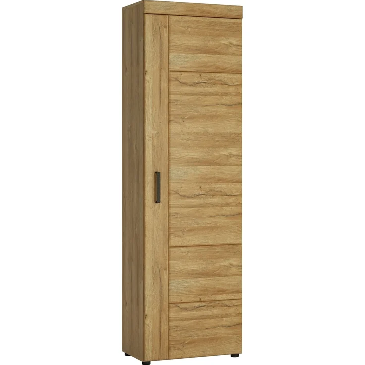Garderobenschrank >CORTINA< in Grandson Eiche Dekor - 58x195x37,4 (BxHxT) – Bild 1