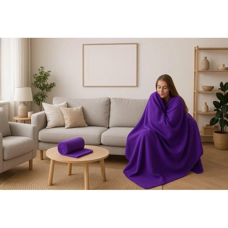 Wohndecke 2 Stück Fleecedecken Kuscheldecken Größe 130x170 cm, Betz