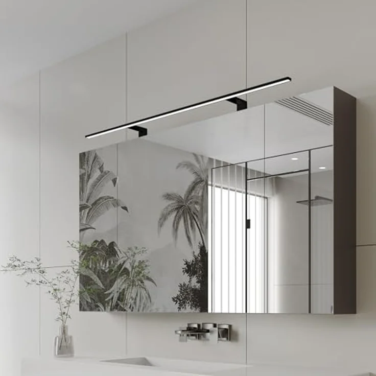 kalb Spectraline LED Badezimmerleuchte, 120cm, IP44, 18W, Schwarz, Neutralweiß 4000K – Bild 5