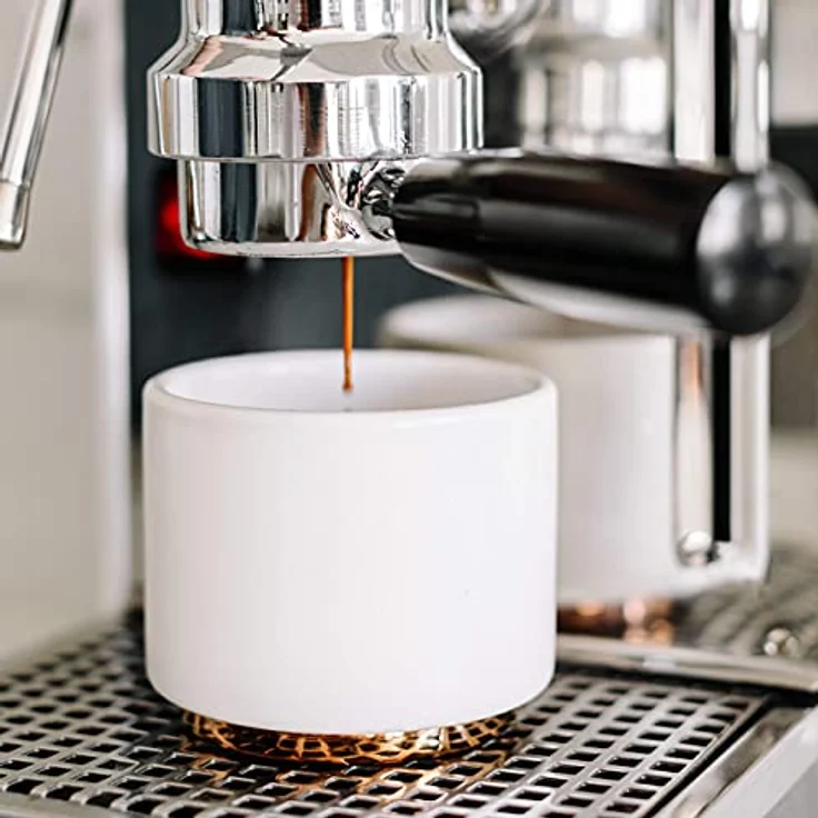 Fellow Doppelwandige Milchkunst-Keramikbecher Cappuccino (6,5 Unzen) Mattes Weiß – Bild 7