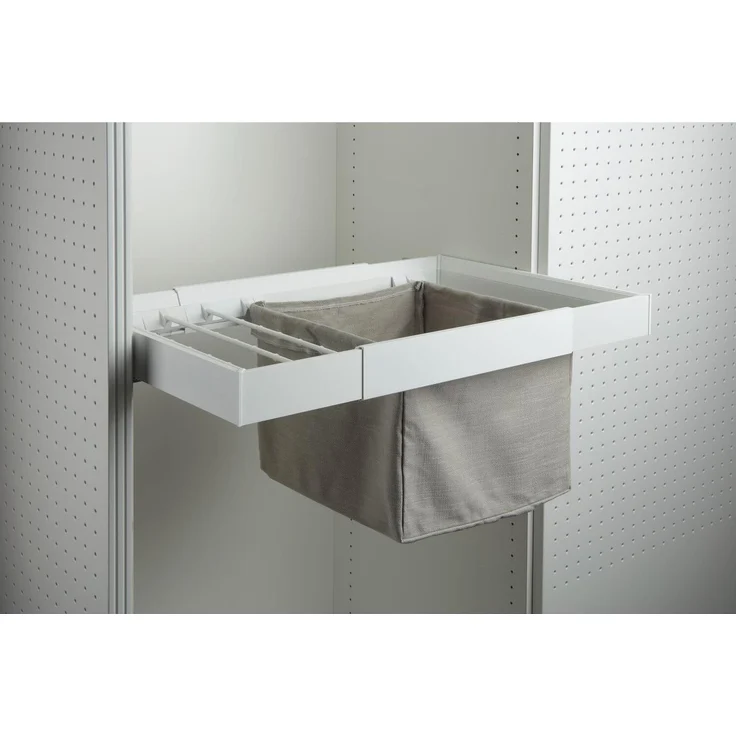 Servetto Papillon, Stoff-Wäschekorb dunkel, erweiterbar, 400 x 340 x 340 mm, Tragkraft 4 kg