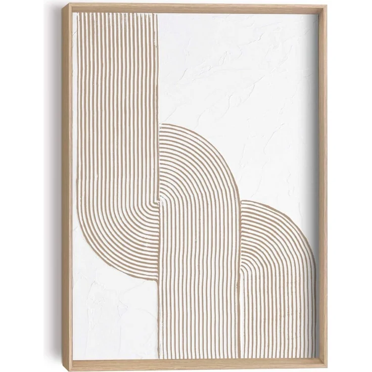 Reinders! Wandbild Schleife, Wohnzimmer - Beige - MDF - Abstrakt - 30x40 cm – Bild 1