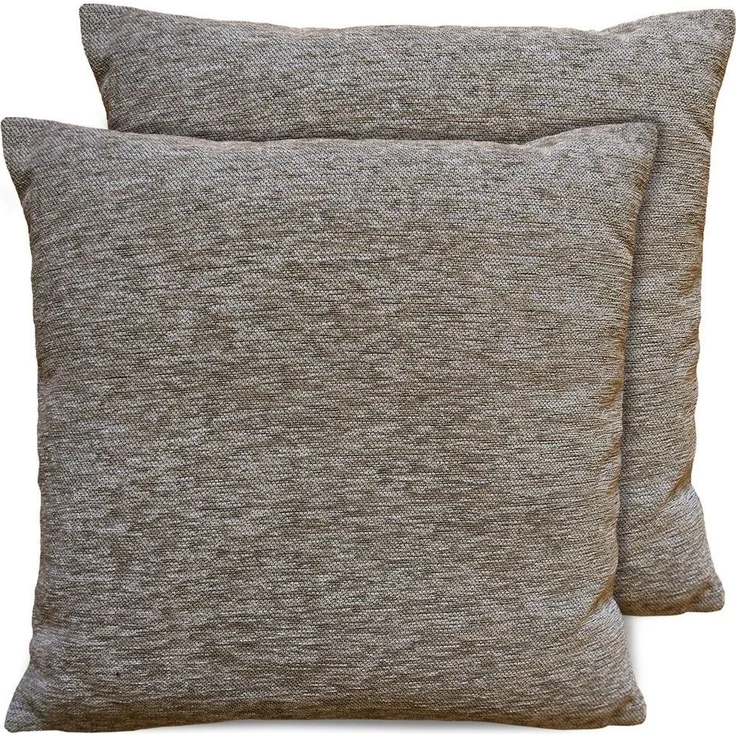 matches21 HOME & HOBBY Kissenbezüge 2er Set Kissenhüllen 45x45 cm braun meliert als weiche Dekokissen, (2 Stück), Zierkissen-Bezüge für Sofa-Kissen, Couch-Kissen – Bild 5