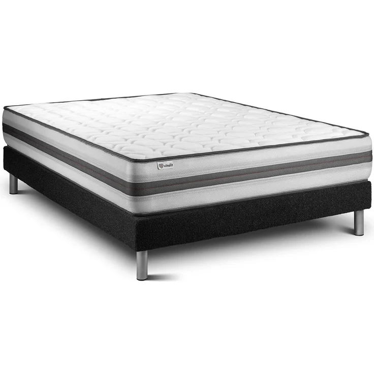 Matratzenset VITAL POWER RECOVER 180 x 220 cm Bettrahmen Kit schwarz – Bild 1