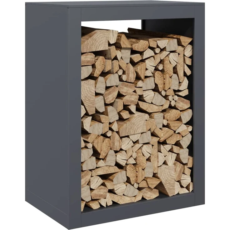 vidaXL Brennholzregal Anthrazit 60x40x80 cm Stahl 850998 – Bild 2