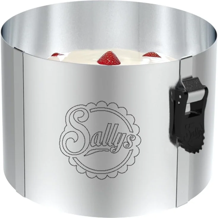 Sallys Tortenring Sallys Mini Tortenring (12-18 cm) aus robustem Edelstahl, rostfrei