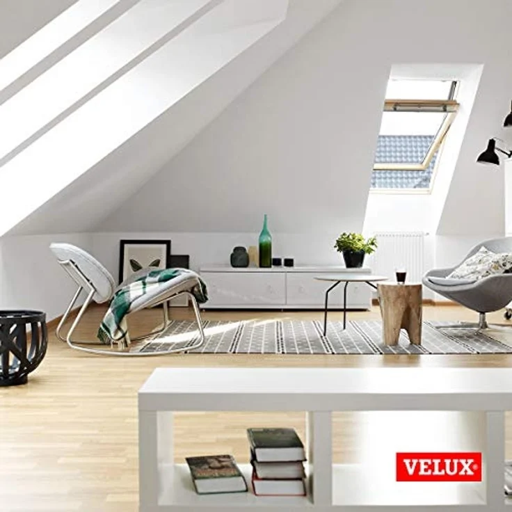 Dachfensterrollo mit Haltekrallen RHL FK00/CK00/MK00/SK00 9050, VELUX, Lichtschutz, ohne Bohren, freihängend, VELUX »Pick & Click!«, Lichtregulierung und Privatsphäre – Bild 7