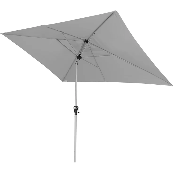 Doppler 'Active Auto Tilt' Sonnenschirm, Aluminium / Polyestergewebe hellgrau, 300 x 200 cm