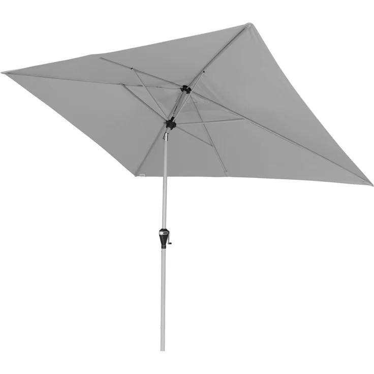 Doppler 'Active Auto Tilt' Sonnenschirm, Aluminium / Polyestergewebe hellgrau, 300 x 200 cm – Bild 1