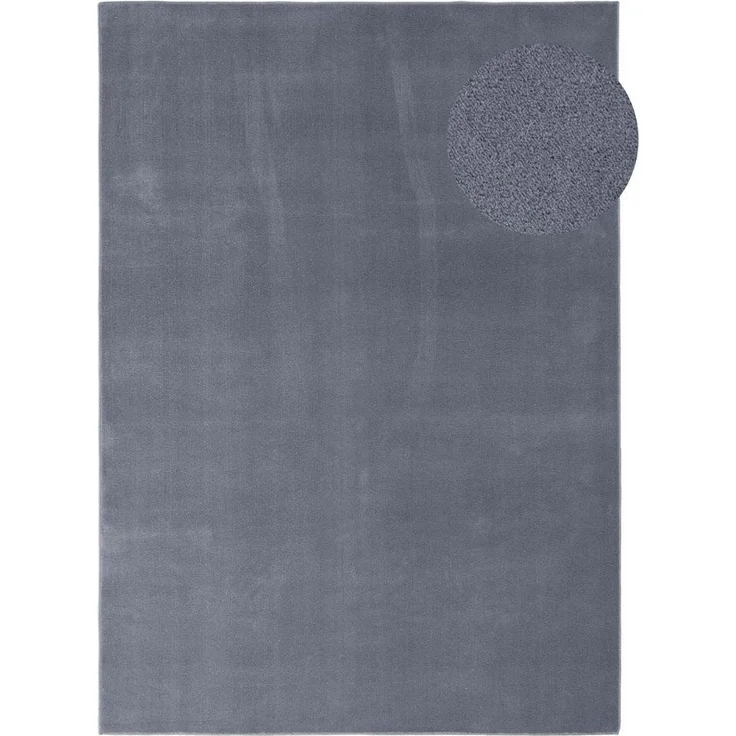 TaraCarpet Teppich Kurzflor-Teppich Madrid Uni, rechteckig, Höhe: 9 mm, Wohnzimmer, Schlafzimmer, Esszimmer, Madrid New anthrazit 50x150 – Bild 1