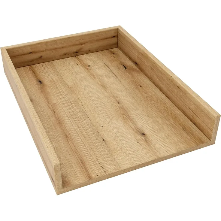 regalik Wickelaufsatz Universal, Wickeltischaufsatz für Kommoden in beliebiger Breite, Abnehmbar Wickelkommode aufsatz, Gerade Frontplatten, Oak, 72x54 cm