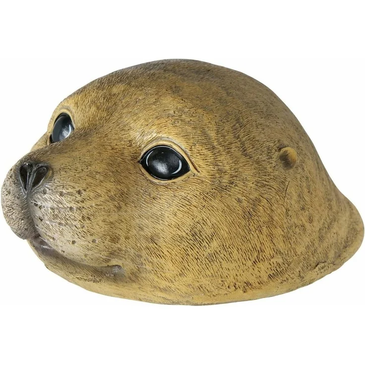 LB H&F Lilienburg Teichfigur Teichfigur Seehund Kopf Schwimmtier Dekofigur Tierfigur Gartenteich, (Schwimmfigur schwimmender Tierkopf Brunnen Schwimmdeko ROBBE Dekoration Schwimmkopf schwimmendes schwimmend Tierfigur Tier Gartendeko Pool, Gartenteich d... – Bild 4