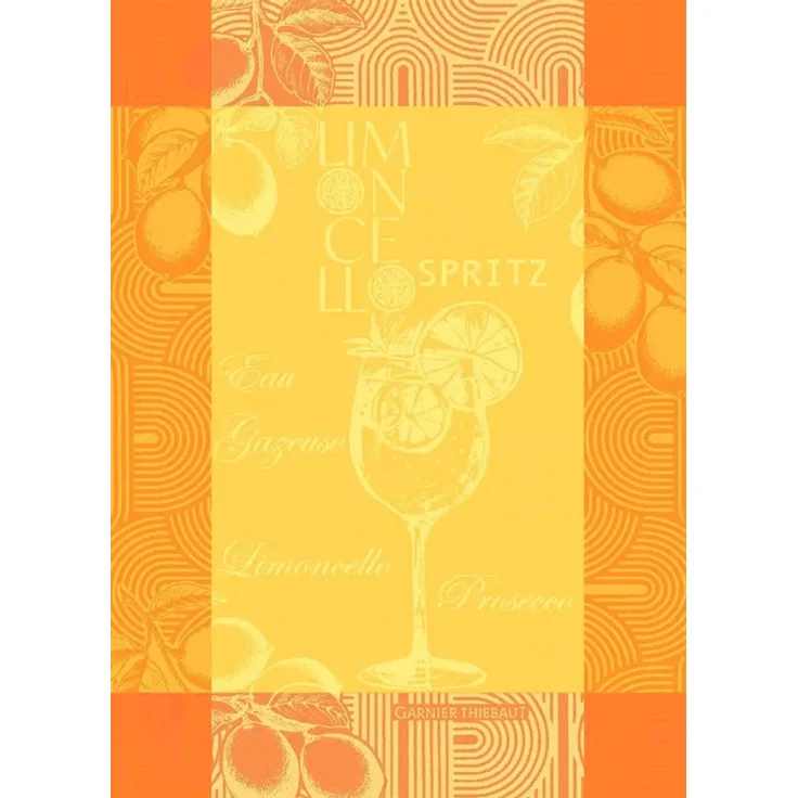 Garnier-Thiebaut Geschirrtuch Limoncello Spritz Soleil 56x78 Cm 100% Gekämmte
