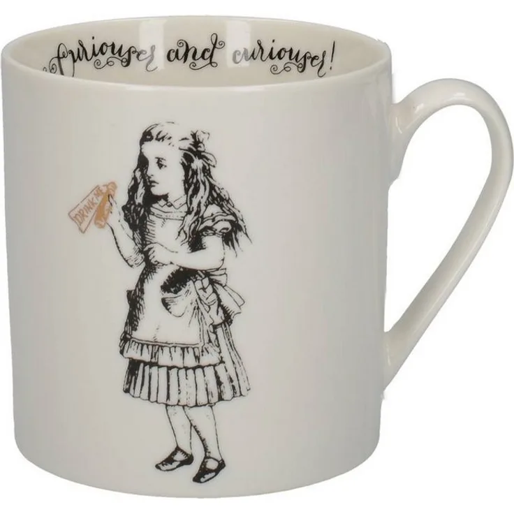 Creative Tops Tasse Alice in Wonderland, Porzellan, Farbe: Weiß, Motiv: Alice